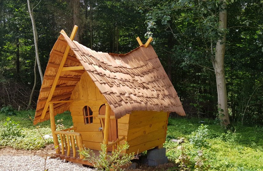 Cabane miniature au Clos Cacheleux à Miannay