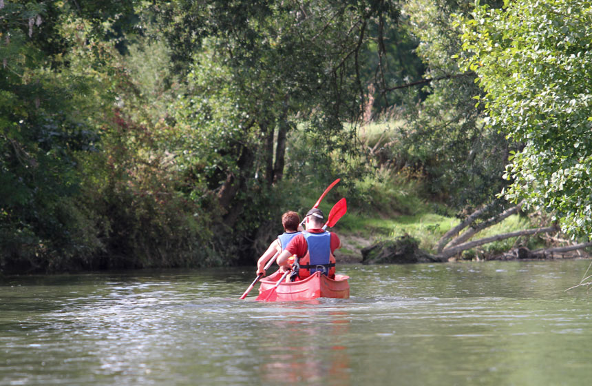 En canoe sur la Canche