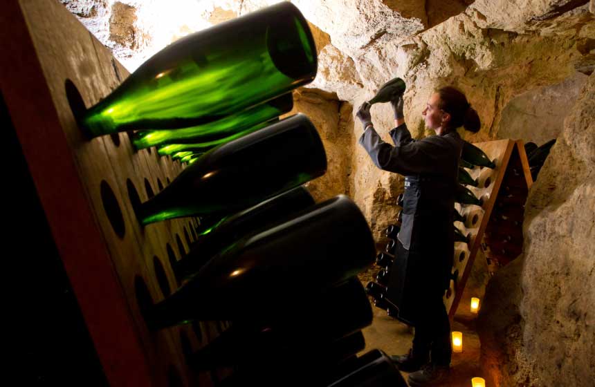 Descendre dans les caves sur la route du champagne