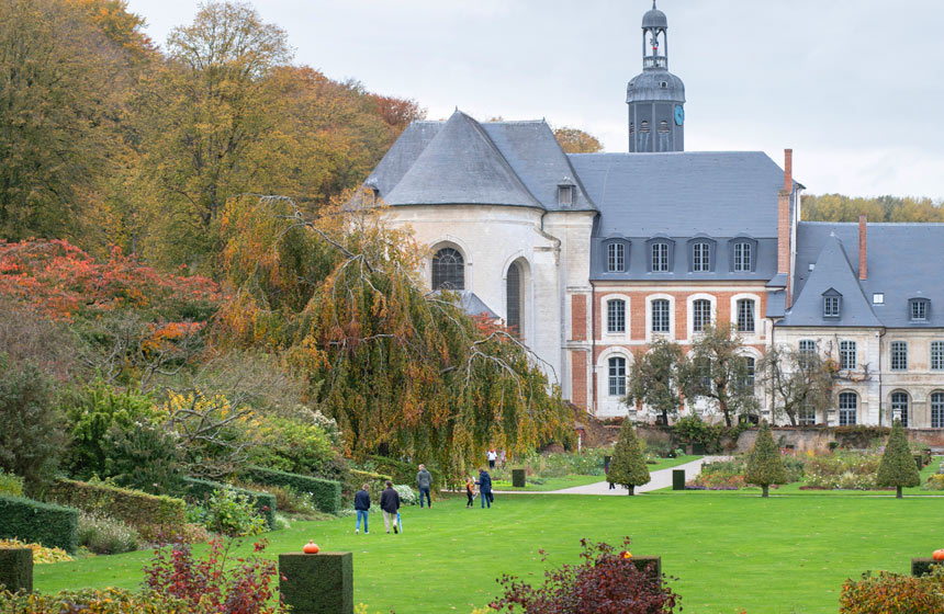 L'Abbaye et les jardins de Valloires à 20 minutes de La Plonplonière