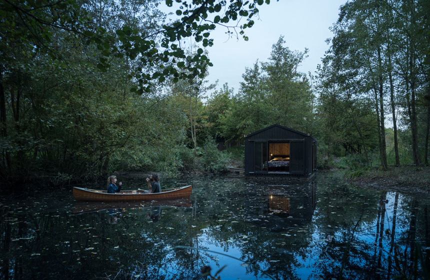 Votre maison flottante posée en pleine nature