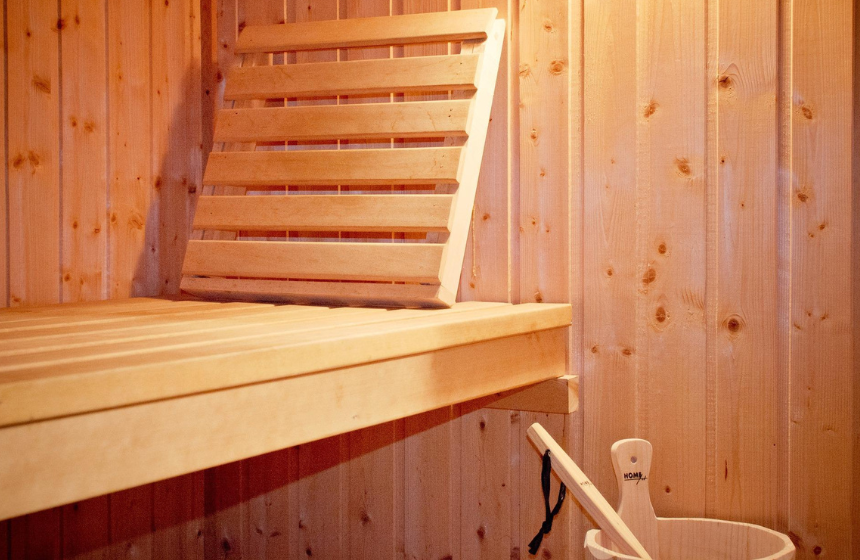 Détente au sauna 