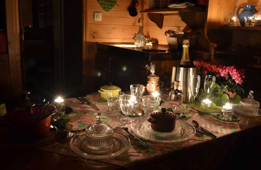 Un dîner aux chandelles, en amoureux  - Maison de l'Omignon