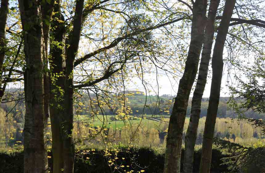 Vue sur le Pays de Bray depuis les Jardins de Beauve