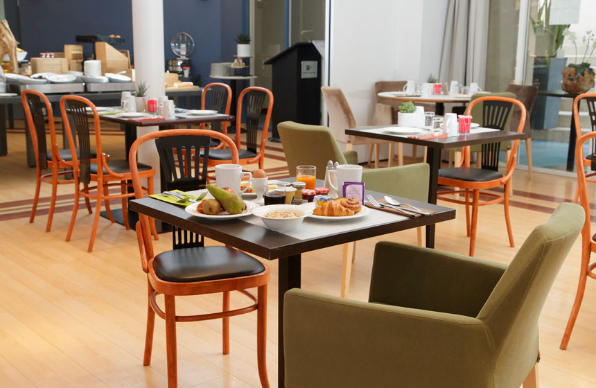 Salle de petit-déjeuner de l'hôtel Holiday Inn Resort Le Touquet