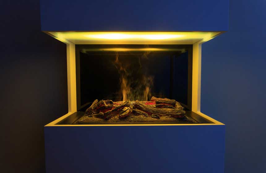 Ambiance feu de cheminée dans le studio L'Eden-Près de Mautort à Abbeville