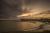 Le coucher de soleil sur le port du Crotoy